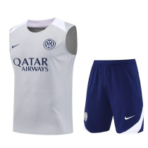 2025-26 INT Light gray Tank top and shorts suit