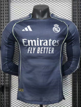 2025-26 RMA Away Long Sleeve Player Version Soccer Jersey (长袖球员)