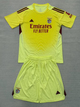 2025-26 Benfica Yellow Goalkeeper Kids Soccer Jersey