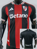 2025-26 River Plate Away Player Version Soccer Jersey (双袖广告)