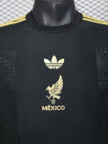 2025-26 Mexico Gold Cup Black Long Sleeve Player Version Soccer Jersey (长袖球员)