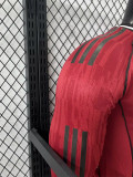 2025-26 Man Utd Home Long Sleeve Player Version Soccer Jersey (长袖球员)