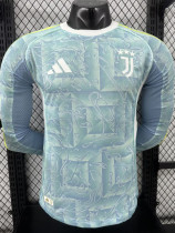 2025-26 JUV Away Long Sleeve Player Version Soccer Jersey (长袖球员)
