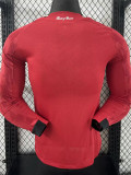 2025-26 Man Utd Home Long Sleeve Player Version Soccer Jersey (长袖球员)