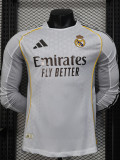 2025-26 RMA Home Long Sleeve Player Version Soccer Jersey (长袖球员)