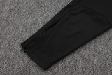 2025-26 Man Utd Grey purple Short shirts and Long trousers Suit #C2537