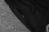 2025-26 Man Utd Grey purple Short shirts and Long trousers Suit #C2537