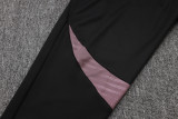 2025-26 Man Utd Grey purple Short shirts and Long trousers Suit #C2537