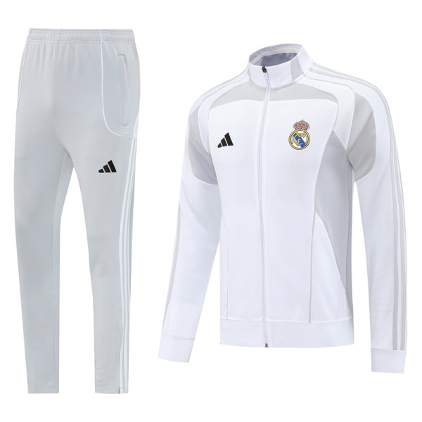 2025-26 RMA White Jacket Tracksuit #07