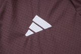 2025-26 Man Utd Grey purple Short shirts and Long trousers Suit #C2537