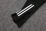 2025-26 Man Utd Grey purple Short shirts and Long trousers Suit #C2537