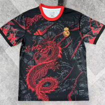 2025-26 RMA Black Special Edition Fans Training Shirts (红龙)