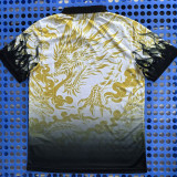 2025-26 RMA Yellow White Polo Short Sleeve (龙)有领