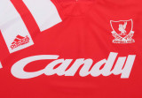 1991-1992 LIV Home Kids Retro Soccer Jersey