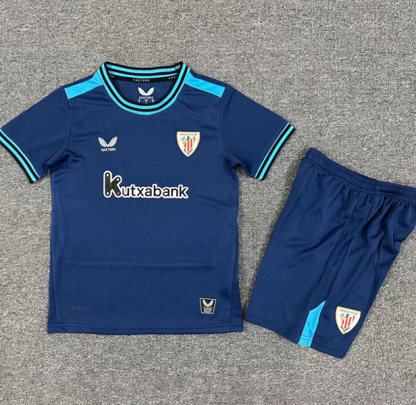 2025-26 Bilbao Away Kids Soccer Jersey