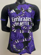 2025-26 RMA Black Special Edition Player Version Training Shirts (紫蛇)