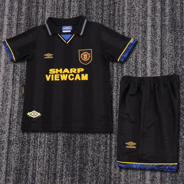 1993-1994 Man Utd Away Kids Retro Soccer Jersey