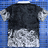 2025-26 RMA Black Polo Short Sleeve (三叶龙)有领