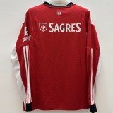 2025-26 Benfica Home Long Sleeve Soccer Jersey (长袖)