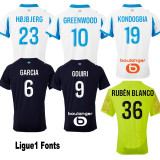 2025-26 Marseille Away Player Version Soccer Jersey