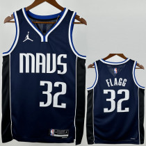 2022-23 Dallas Mavericks FLAGG #32 Royal Blue Top Quality Hot Pressing NBA Jersey (Trapeze Edition)飞人版