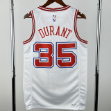 2023-24 ROCKETS DURANT #35 White City Edition Top Quality Hot Pressing NBA Jersey