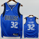 2022-23 Dallas Mavericks FLAGG #32 Blue Top Quality Hot Pressing NBA Jersey