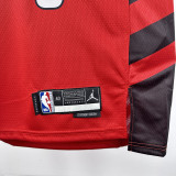 2022-23 TRAIL BLAZERS YANG #16 Red Top Quality Hot Pressing NBA Jersey (Trapeze Edition)飞人版