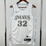 2024-25 Dallas Mavericks FLAGG #32 White City Edition Top Quality Hot Pressing NBA Jersey