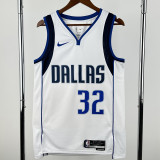 2022-23 Dallas Mavericks FLAGG #32 White Top Quality Hot Pressing NBA Jersey(V领)