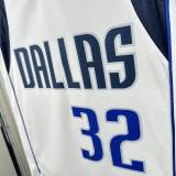 2022-23 Dallas Mavericks FLAGG #32 White Top Quality Hot Pressing NBA Jersey(V领)