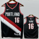 2022-23 Trail Blazers YANG #16 Black Top Quality Hot Pressing NBA Jersey