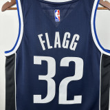 2022-23 Dallas Mavericks FLAGG #32 Royal Blue Top Quality Hot Pressing NBA Jersey (Trapeze Edition)飞人版