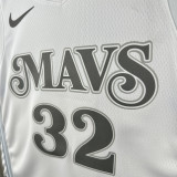2024-25 Dallas Mavericks FLAGG #32 White City Edition Top Quality Hot Pressing NBA Jersey