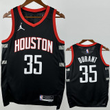 2023-24 Rockets DURANT #35 Black Top Quality Hot Pressing NBA Jersey (Trapeze Edition)飞人版