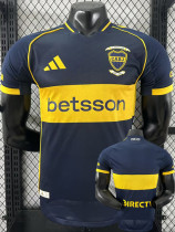 2025-26 Boca Juniors Home Player Version Soccer Jersey (全广告)