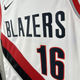 2022-23 Trail Blazers YANG #16 White Top Quality Hot Pressing NBA Jersey