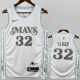 2024-25 Dallas Mavericks FLAGG #32 White City Edition Top Quality Hot Pressing NBA Jersey