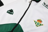 2025-26 Real Betis White Black Jacket Tracksuit #01