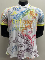 2025-26 RMA White Special Edition Player Version Training Shirts (翻领龙)