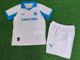 2025-26 Marseille Home Kids Player Version Soccer Jersey (球员童装)
