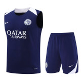 2025-26 INT Royal blue Tank top and shorts suit