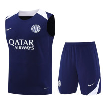 2025-26 INT Royal blue Tank top and shorts suit