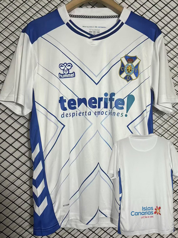 2025-26 CD Tenerife Home Fans Soccer Jersey