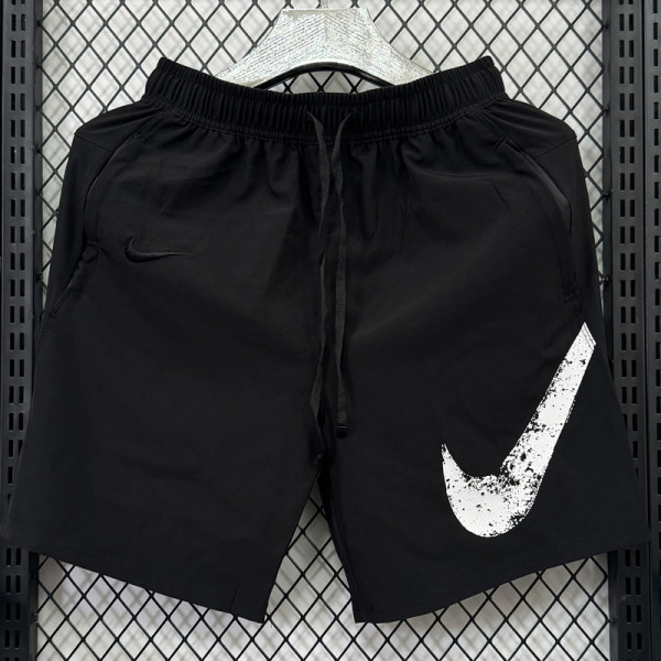D704 NK Black Casual Short Pants