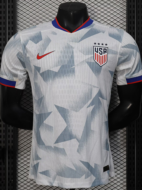 2025-26 USA Home Player Version Soccer Jersey 四星