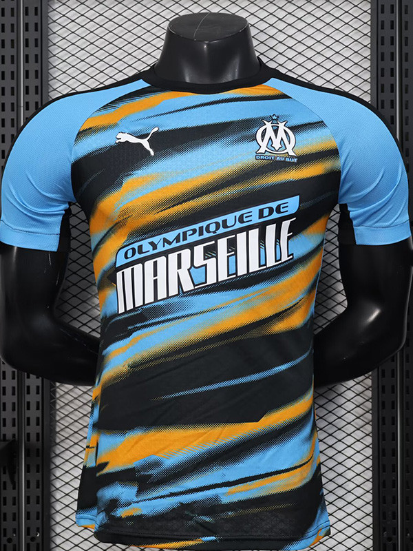2025-26 Marseille Yellow Blue Special Edition Player Version Training shirts