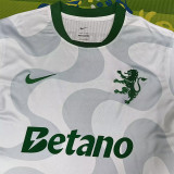 2025-26 Sporting Lisbon White Fans Soccer Jersey