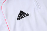 2025-26 JUV White Half Pull Tracksuit #B2552(半拉链)