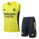 2025-26 RMA Yellow Tank top and shorts suit #D25110